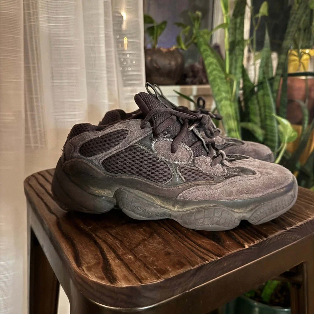 Adidas Yeezy 500 Enflame High Top Sneakers Black/Grey Mens Size 5 Womens‎ 7
